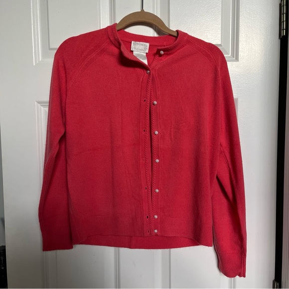 VTG Cardigan Coral pink size 36 Small - Picture 2 of 4